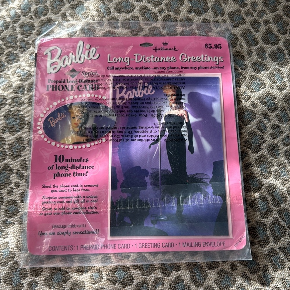 Barbie Long-Distance Greetings-10 minutes of prepaid calling